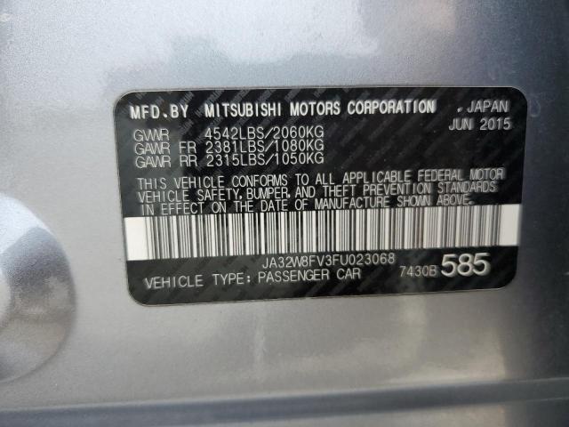 2015 MITSUBISHI LANCER EVO JA32W8FV3FU023068