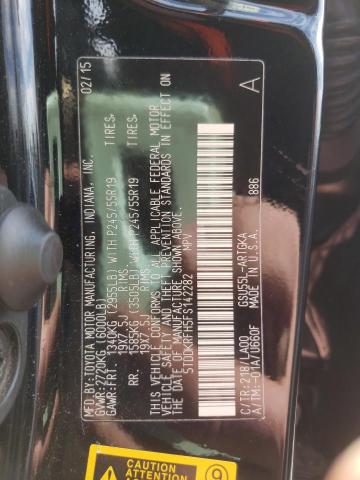 5TDDKRFH5FS142282 Toyota Highlander Limited