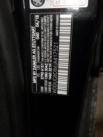 WDDUG8DB6JA417521 Mercedes-Benz S 560