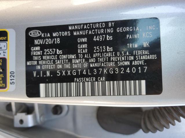 5XXGT4L37KG324017 KIA Optima Lx