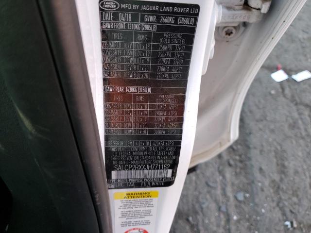 SALCP2RXXJH771162 Land Rover Discovery Sport Se