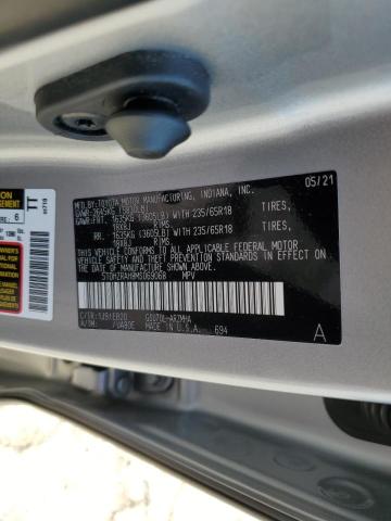 5TDHZRAH8MS069068 Toyota Highlander Xle