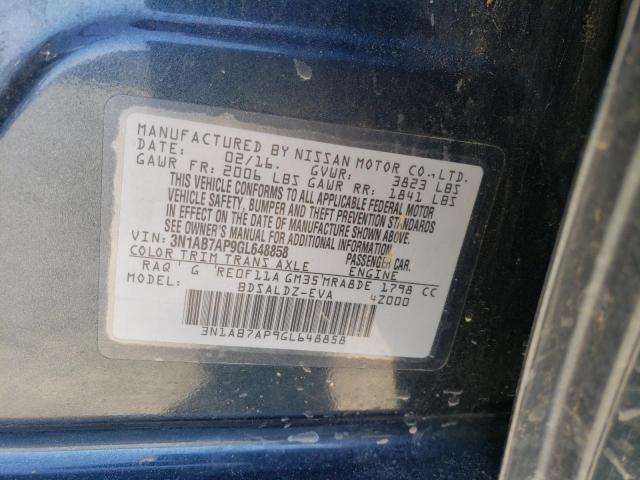 3N1AB7AP9GL648858 Nissan SENTRA S