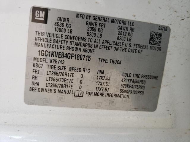 2016 CHEVROLET 2500 - 1GC1KVE84GF180715