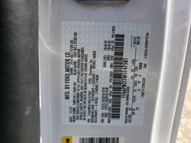 1FA6P8CF7M5147581 Ford MUSTANG GT