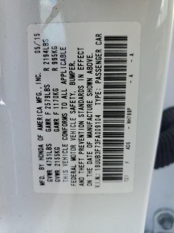 19UUB3F73FA009104 Acura Tlx Advance