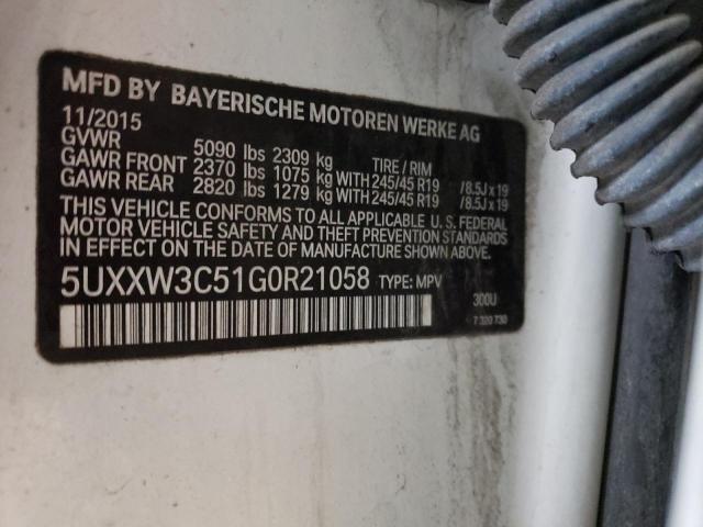 2016 BMW X4 XDRIVE2 - 5UXXW3C51G0R21058