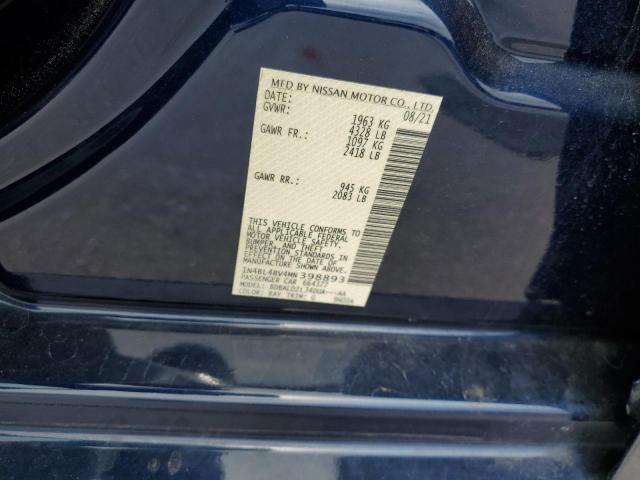 1N4BL4BV4MN398893 Nissan ALTIMA S