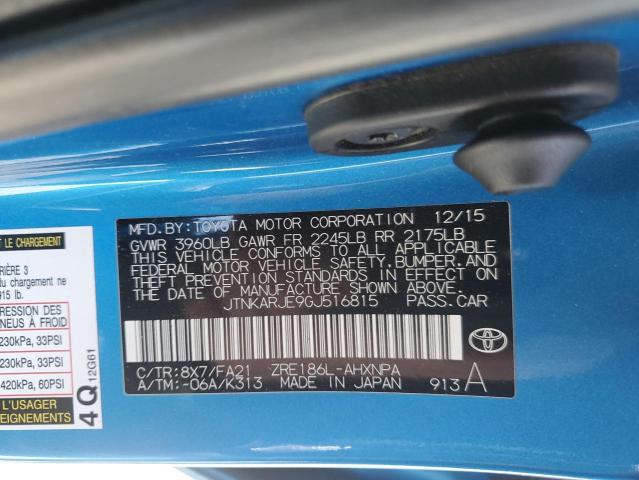 2016 TOYOTA SCION IM - JTNKARJE9GJ516815