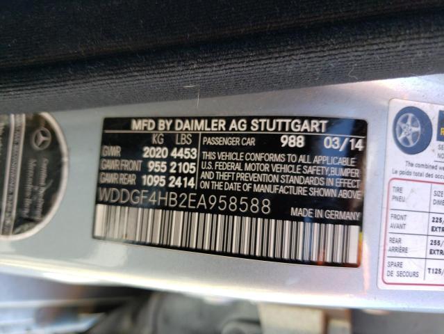 WDDGF4HB2EA958588 Mercedes-Benz C 250