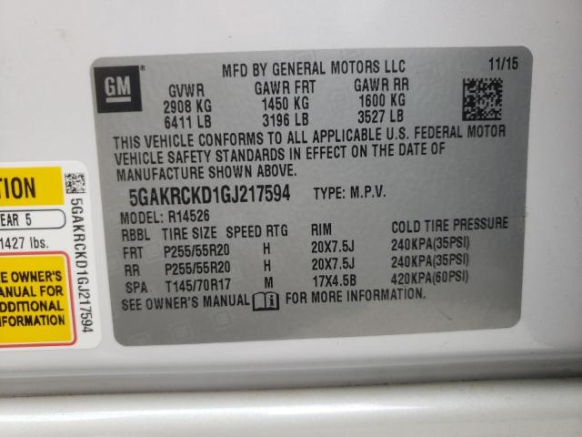 5GAKRCKD1GJ217594 Buick Enclave