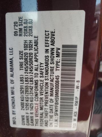 2021 HONDA PASSPORT E - 5FNYF8H59MB000845