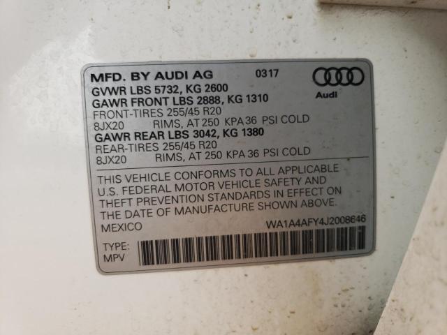 2018 AUDI SQ5 PREMIU - WA1A4AFY4J2008646