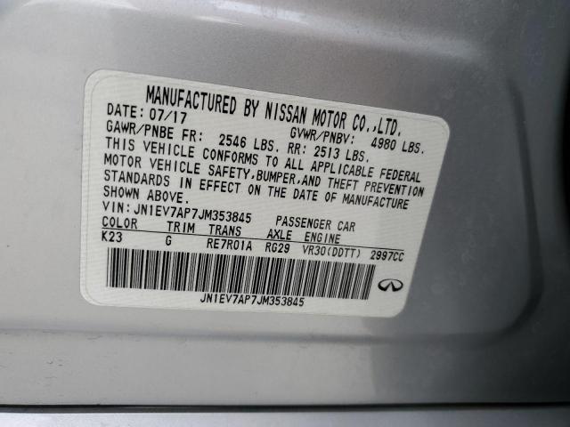2018 INFINITI Q50 LUXE - JN1EV7AP7JM353845