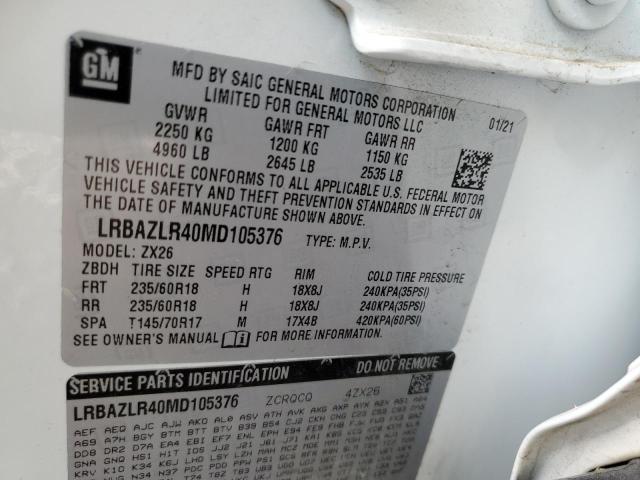 2021 BUICK ENVISION P - LRBAZLR40MD105376