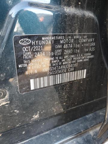 2022 GENESIS G70 BASE KMTG34TA4NU094080