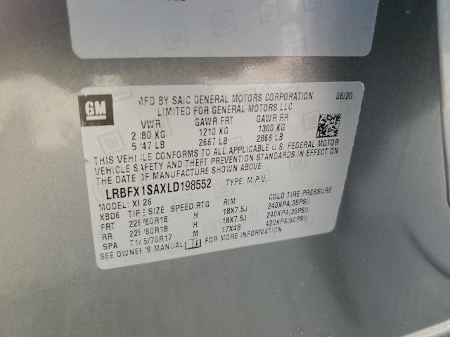 2020 BUICK ENVISION P - LRBFX1SAXLD198552