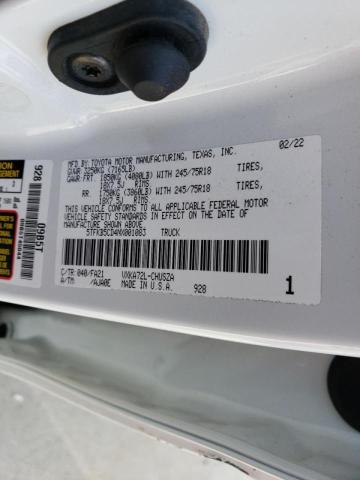 5TFKB5CD4NX001083 Toyota Tundra Double Cab Sr