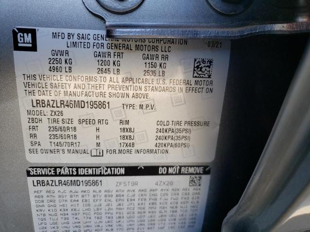 2021 BUICK ENVISION P - LRBAZLR46MD195861