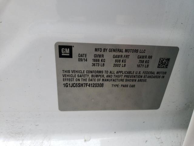 2015 CHEVROLET SONIC LT - 1G1JC6SH7F4120308