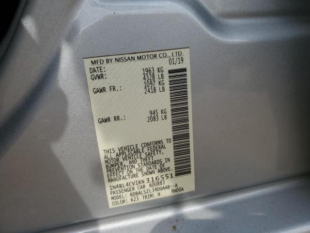 1N4BL4CV1KN316551 Nissan ALTIMA SR