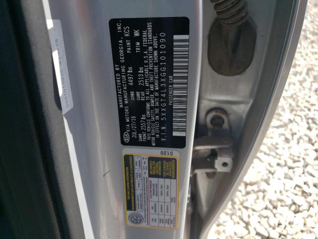 5XXGT4L3XGG101090 KIA Optima Lx