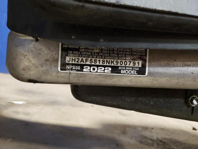 2022 HONDA NPS50 - JH2AF5818NK900791