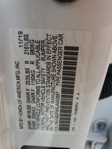 2020 ACURA TLX TECHNO - 19UUB2F4XLA002887