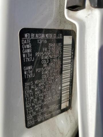 2017 NISSAN JUKE S - JN8AF5MR2HT703364