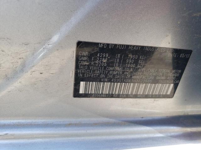 4S3GTAB61H3722505 Subaru Impreza Premium