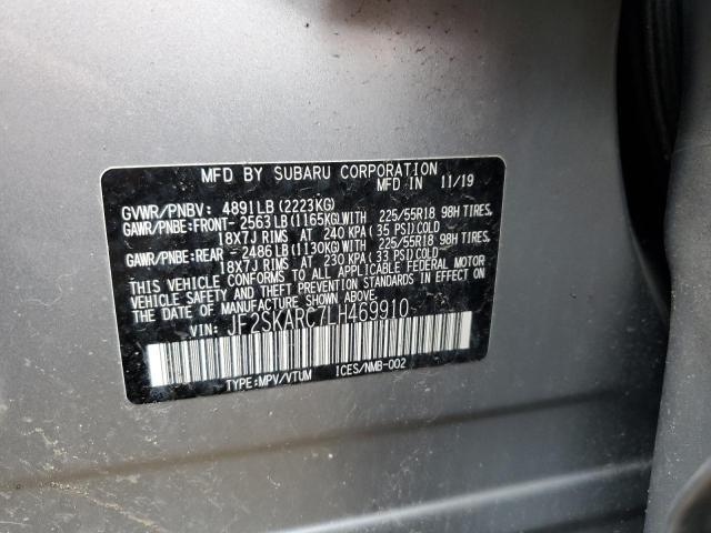 2020 SUBARU FORESTER S - JF2SKARC7LH469910