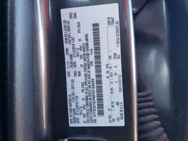 1FTEW1EP6FKF22659 Ford F150 Supercrew