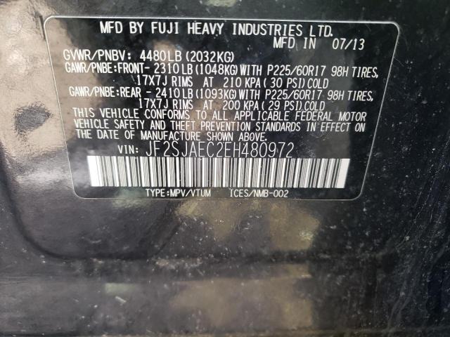 JF2SJAEC2EH480972 Subaru Forester 2.5i Premium
