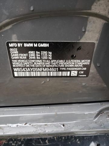 2022 BMW M3 COMPETI - WBS43AY05NFM94601