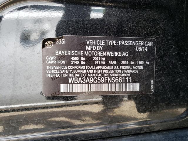 WBA3A9G59FNS66111 BMW 335 I