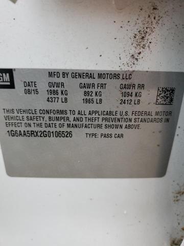 2016 CADILLAC ATS - 1G6AA5RX2G0106526
