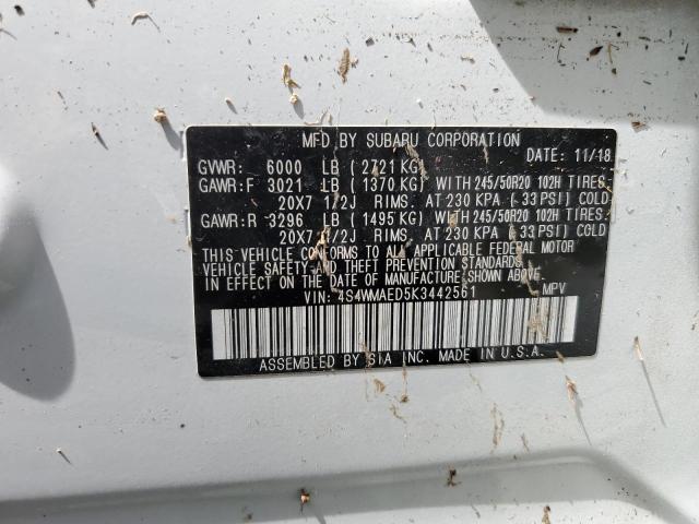 4S4WMAED5K3442561 Subaru Ascent Premium