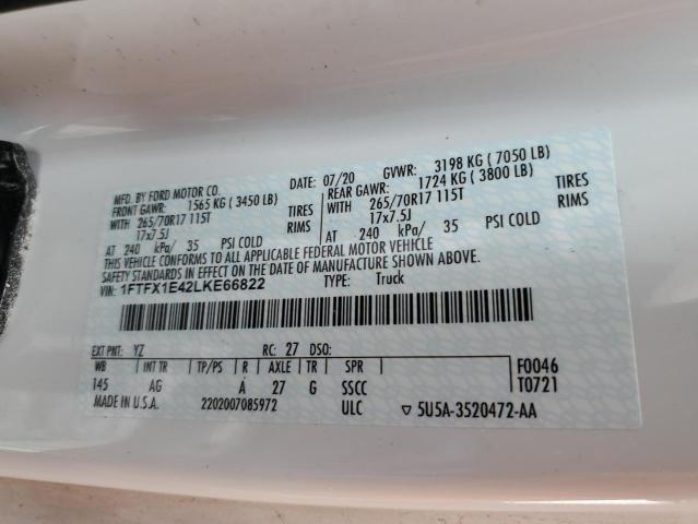 1FTFX1E42LKE66822 Ford F150 Super Cab