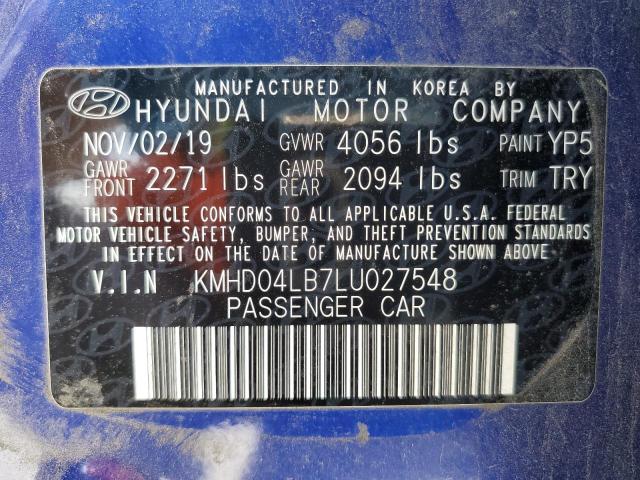 KMHD04LB7LU027548 Hyundai Elantra Sport
