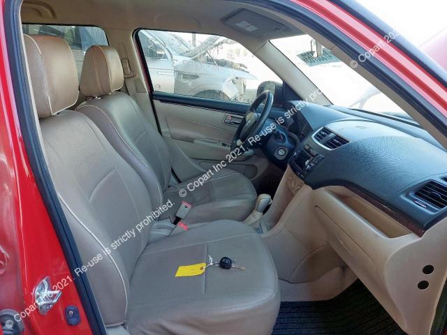 MA3ZF6B16DA270295 Auction: COPART UAE Lot: 47533763 Location: DUBAI INDUSTRIAL CITY - DUBAI MA3ZF6B16DA270295 SUZUKI SWIFT 2013 RED Photo 5