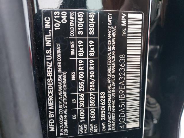 4JGDA5HB9EA323638 Mercedes-Benz Ml 350 4matic