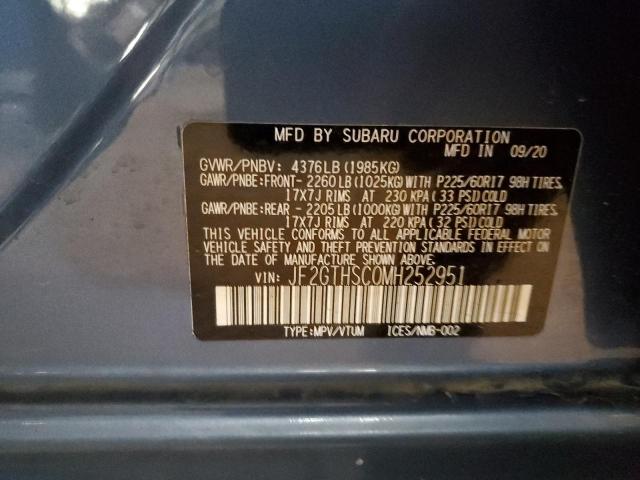 JF2GTHSC0MH252951 Subaru Crosstrek Sport