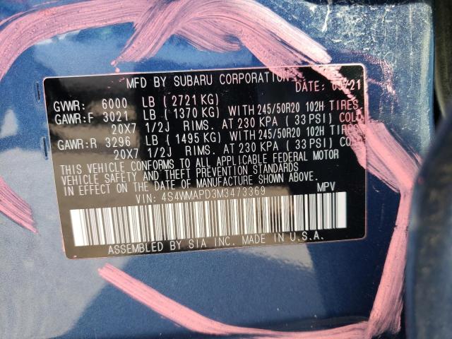 4S4WMAPD3M3473369 Subaru Ascent Limited