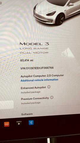 5YJ3E1EBXJF066766 Tesla MODEL 3