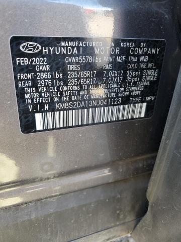 2022 HYUNDAI SANTA FE B - KM8S2DA13NU041123