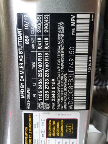 2020 MERCEDES-BENZ GLC 300 4M - WDC0G8EB3LF749150