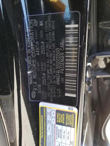 KNAGT4L32G5111503 KIA Optima Lx