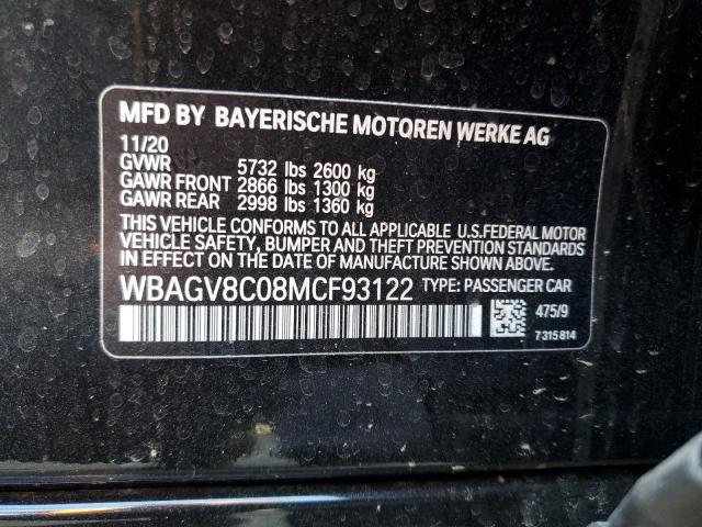 WBAGV8C08MCF93122 BMW M850XI