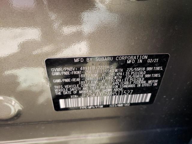 JF2SKAXC5MH511527 Subaru Forester Touring