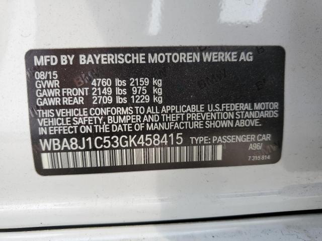 2016 BMW 328 D XDRI - WBA8J1C53GK458415